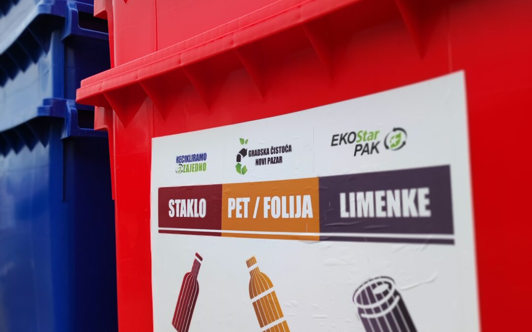Još 20 kontejnera za separaciju reciklažnog otpada za Novi Pazar