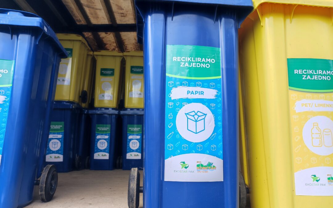 Za opštinu Trstenik obezbeđeno 1750 kanti za reciklažu u domaćinstvima